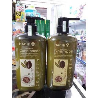 Cặp gội xả Hachi dùng cho tóc khô và hư tổn 800ml