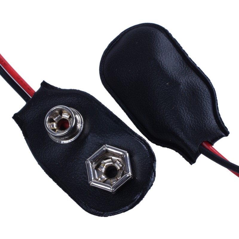2pcs 15cm Wire Cable 9V 9 Volt Battery Clip Connector I Type