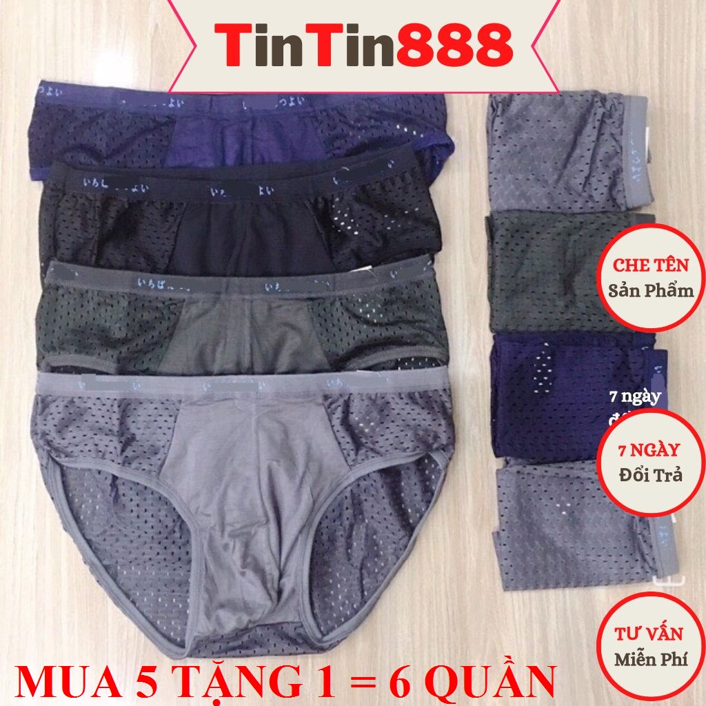 Quần lót nam thun lạnh thông hơi mát mịn co dãn nhiều xuất nhật QTGTHXN, quần xì nam có size lớn - TinTin888