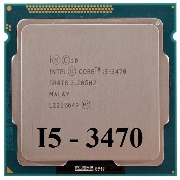 Bộ Xử Lý CPU I5 3470 (6M Bộ Nhớ Đệm, Tối Đa 3,60 GHz)- Tặng Keo Tản Nhiệt SK 1155 hỗ trợ H61, B75, ...