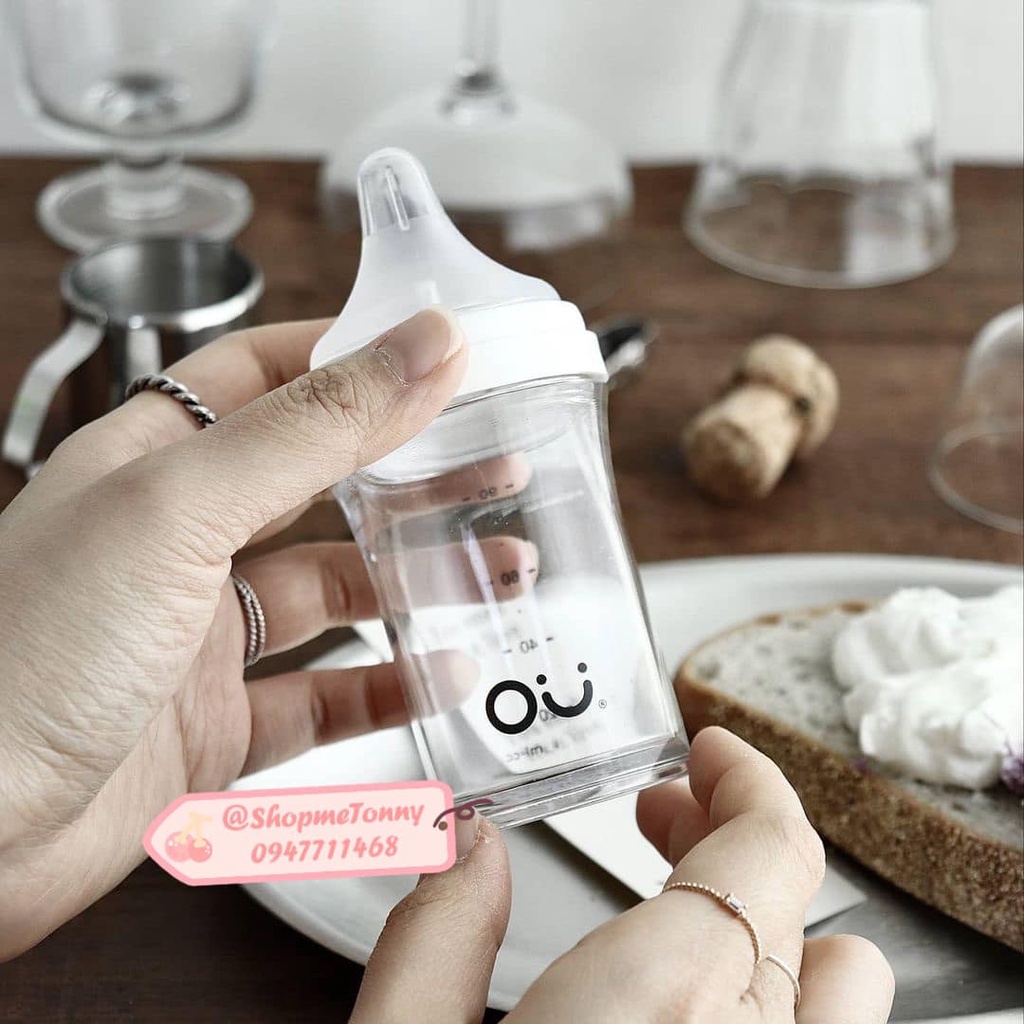 Bình sữa OU:WISH Chính hãng Hàn Quốc thiết kế mới 140ml/260ml