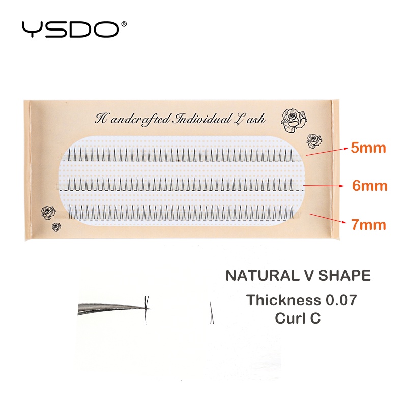 Ysdo Lông Mi Giả 3 Hàng Dưới Tự Nhiên Hình Chữ V