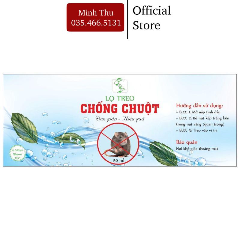 Tinh dầu chuột treo khoang máy ô tô đuổi chuột hiệu quả dung tích 10ml