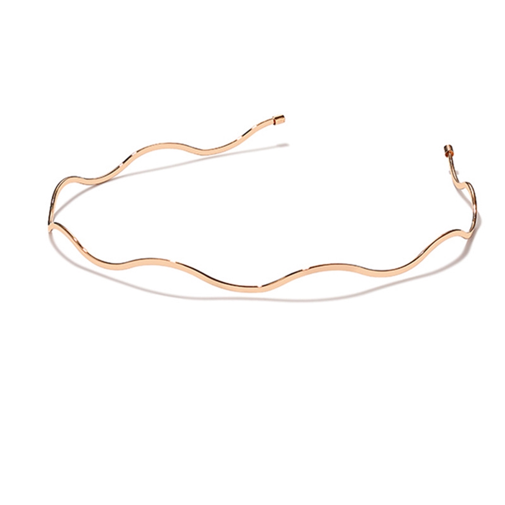 Cài Tóc Kim Loại Thiết Kế Gợn Sóng Thanh Lịch Cho Nữ