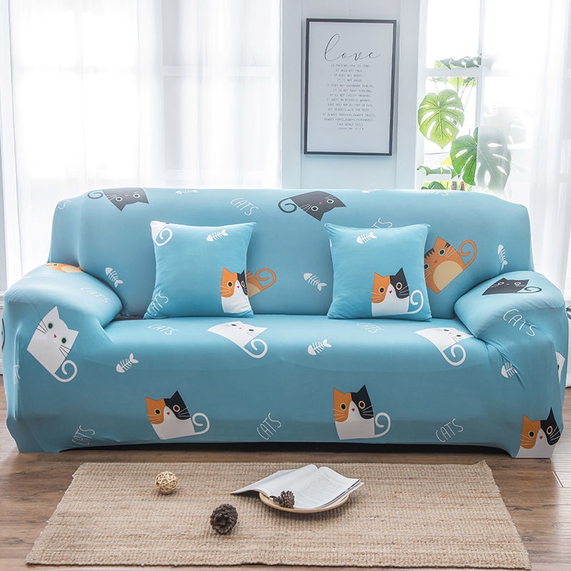 Vỏ Bọc Ghế Sofa 1 / 2 / 3 / 4 Người Đàn Hồi Chống Trượt Phong Cách Bắc Âu