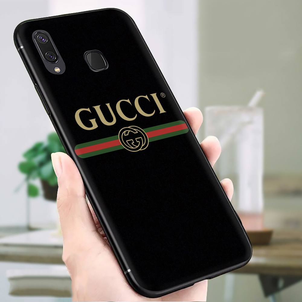 Ốp Điện Thoại Tpu Mềm Chống Rơi In Logo Gucci Cho Samsung A01 Eu A02s A6 2018 A7 2018 A8 2018