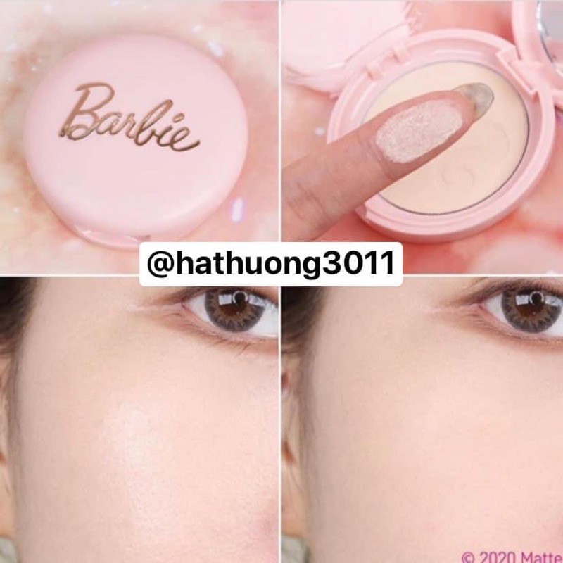 PHẤN PHỦ KIỀM DẦU [BARBIE] X EGLIPS Blur Powder Pact phiên bản giới hạn Barbie