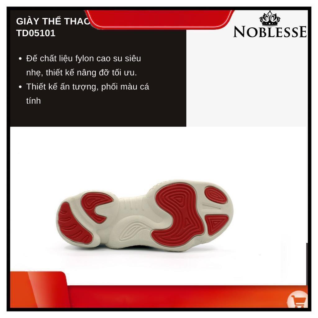 GIÀY SNEAKER THỂ THAO NAM MÀU ĐEN HOT TREND CỔ THẤP NOBLESSE TD05101