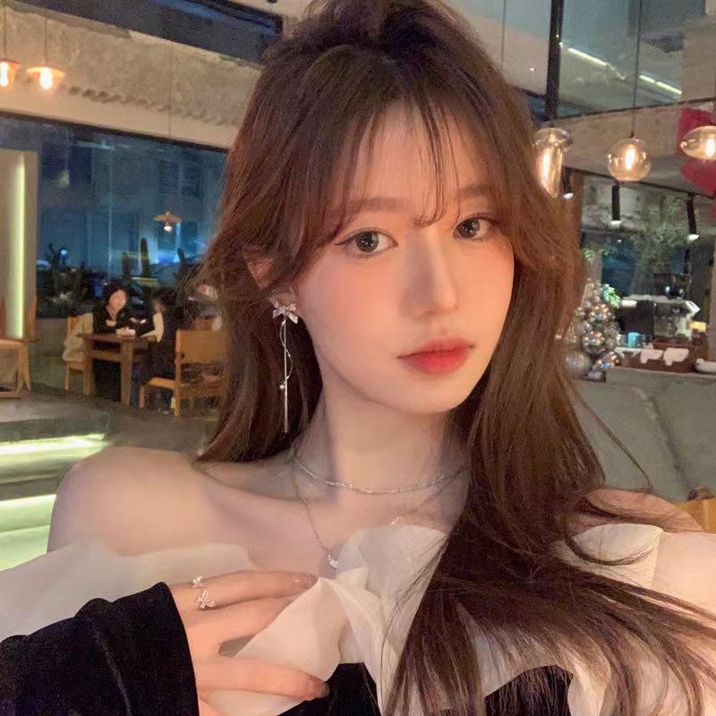 Khuyên Tai Tua Rua Nơ Thời Trang Đơn Giản Sang Trọng Đa Năng Dành Cho Nữ