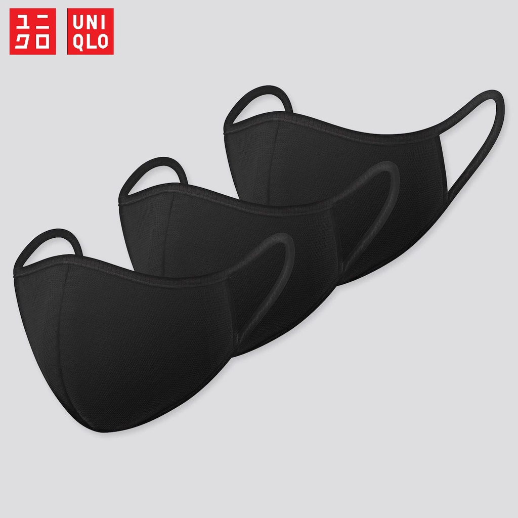 [Auth Uniqlo] Khẩu trang AIRism Uniqlo Túi 3 chiếc có thể giặt được