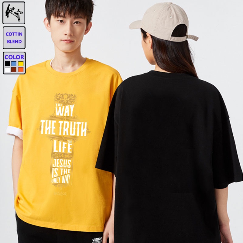 Áo thun KT KT6053 tay ngắn in hình câu kinh Thánh size M-8XL cho nam nữ