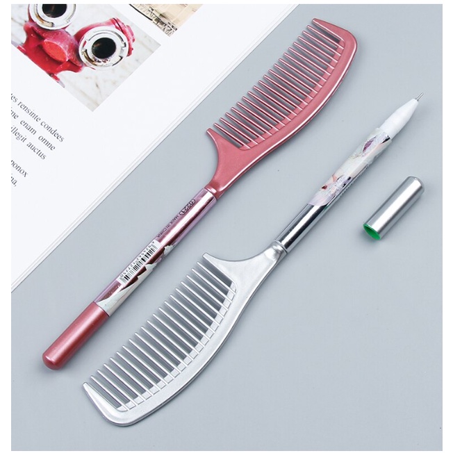 Bút Gel mực đen hình lược hoạt hình sáng tạo DUASHOP.