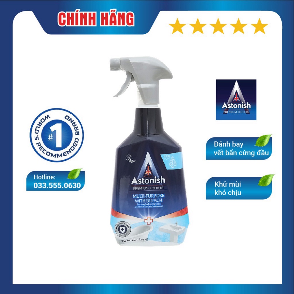 Bình xịt tẩy rửa nhà vệ sinh Astonish C6780