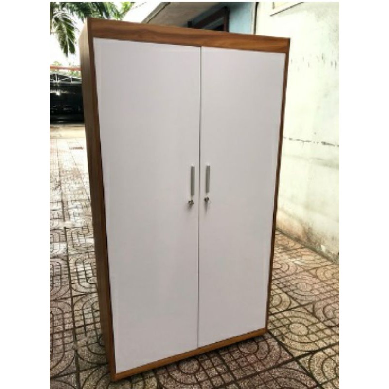 (Hà Nội) TỦ QUẦN ÁO 2 CÁNH GỖ MDF PHỦ MELAMINE CHỐNG XƯỚC GIÁ SINH VIÊN
