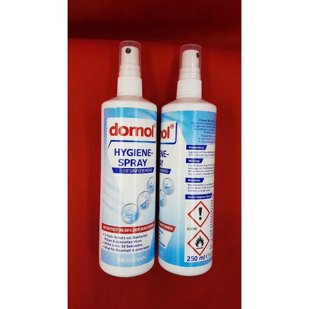 Xịt diệt khuẩn khử trùng Domol 100ml