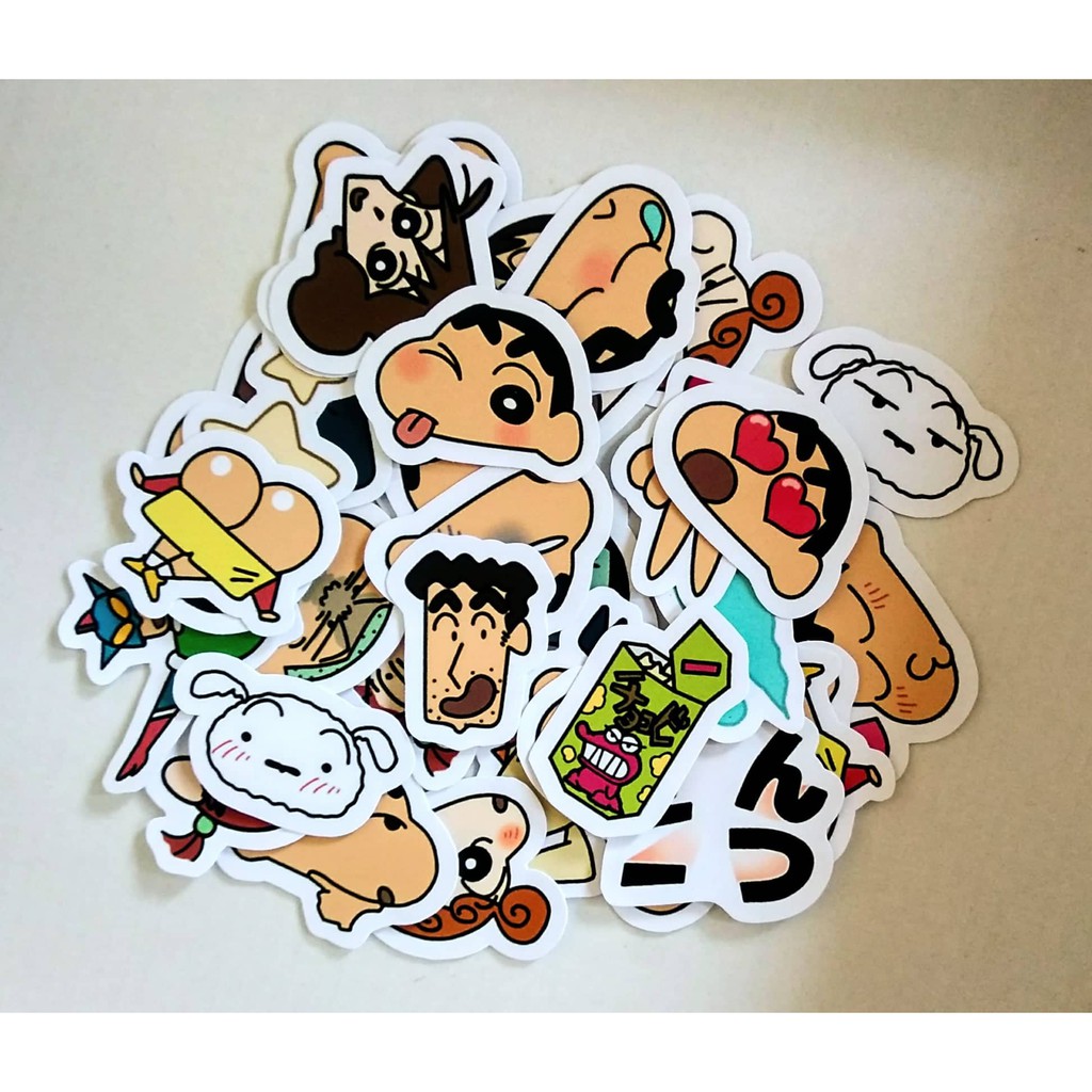 [SET 1] Bộ 40 sticker hoạt hình Shin cậu bé bút chì đáng yêu - LLD058 (Ảnh thật shop tự chụp)