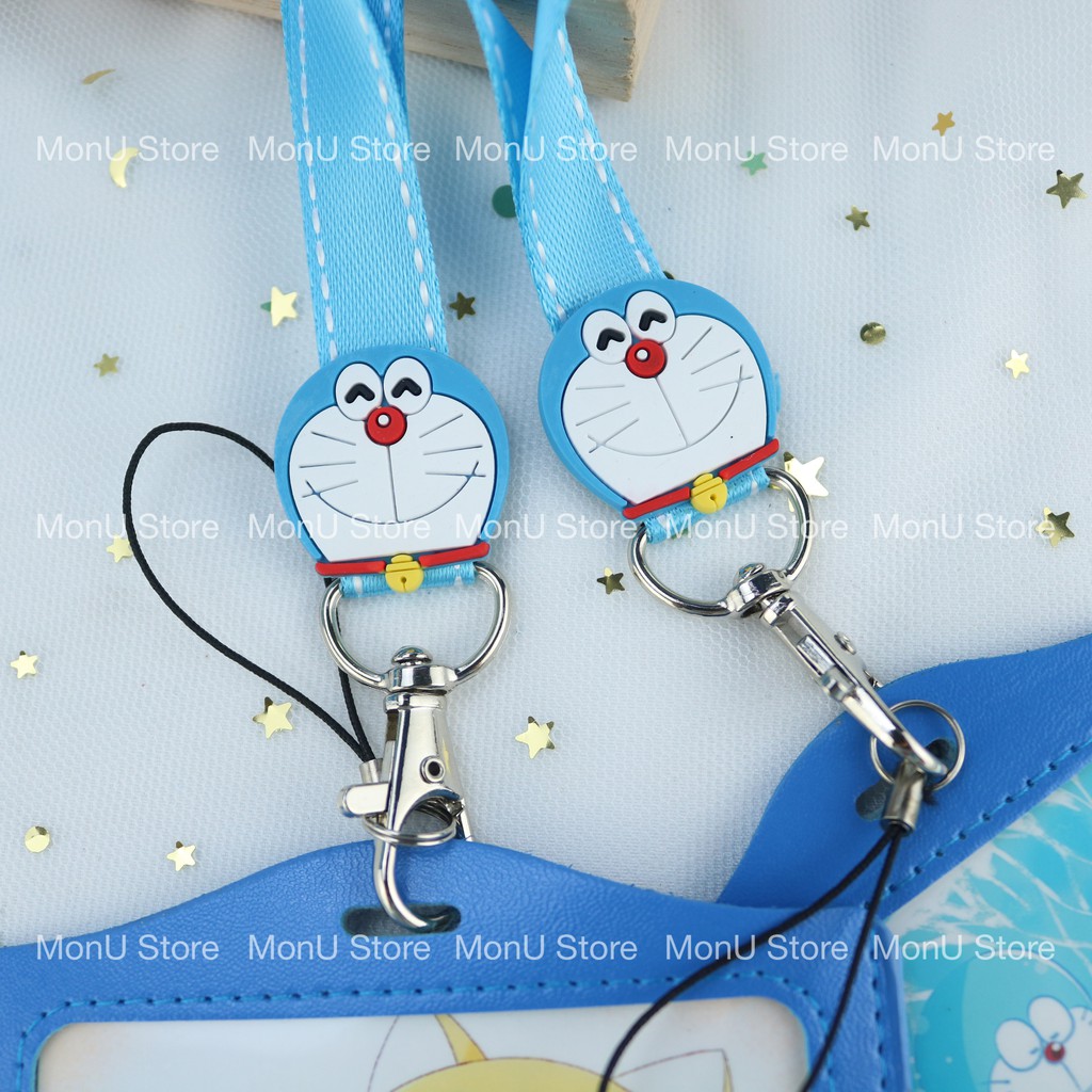 Dây đeo thẻ và bảng tên học sinh, sinh viên, nhân viên hình DORAEMON DOREMON dễ thương cute MON0183