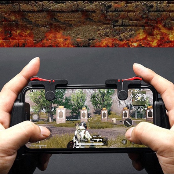 Nút chơi game D9 bắn Pubg, Ros, Free Fire, Knight Out hỗ trợ chơi 4 và 6 ngón