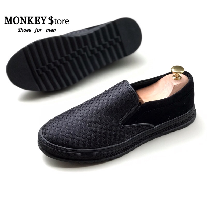 Giày slipon nam, kiểu dáng thời trang - Mã SI04 ( Ảnh thật kèm video - Hỗ trợ đổi size )