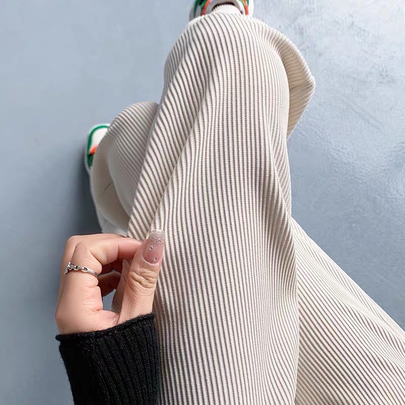 QUẦN THUN TĂM CAO CẤP SIÊU MÁT LẠNH, Quần Ống Suông cạp chun sọc gân siêu đẹp_tongkhotovan