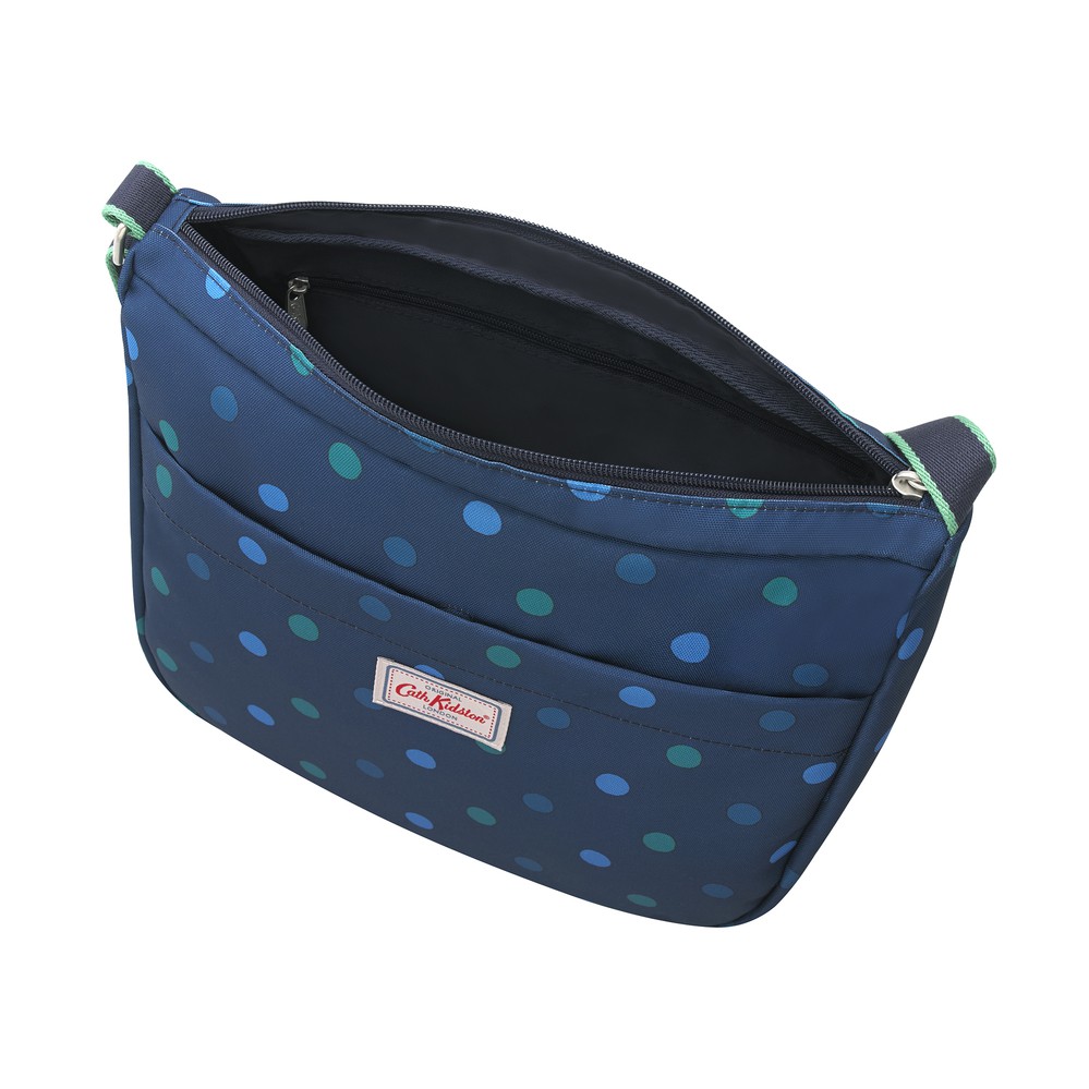 Cath Kidston - Túi đeo chéo Power Spot Medium Recycled Zip Messenger - 984041 - Navy