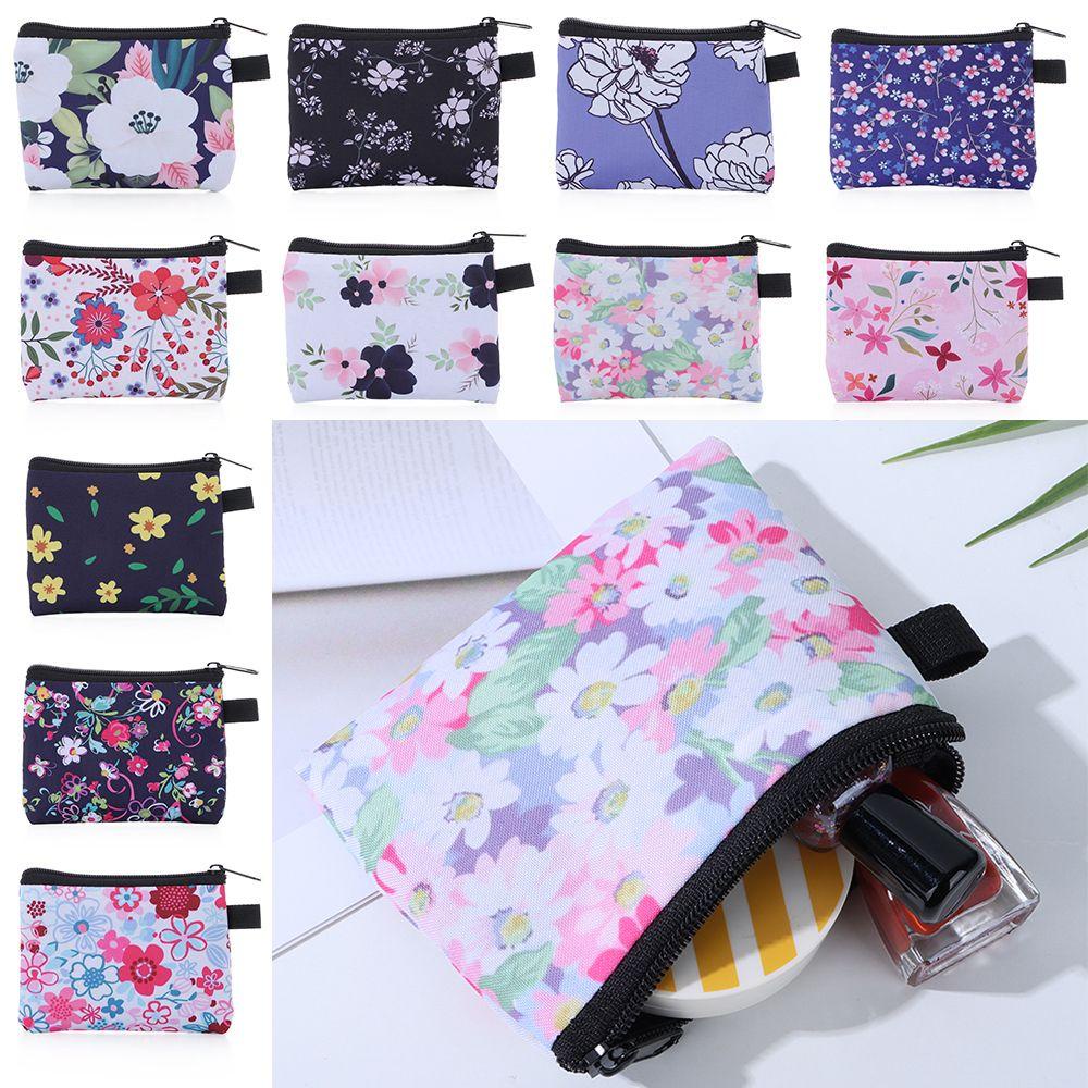 BSUNS Túi Đựng Băng Vệ Sinh / Mỹ Phẩm / Thẻ Tín Dụng / Tai Nghe In Họa Tiết Sọc Ca Rô Xinh