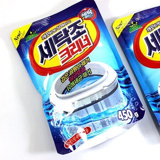 Gói bột Tẩy vệ sinh lồng máy giặt diệt khuẩn Hàn Quốc 450g (Hàng nhập khẩu)