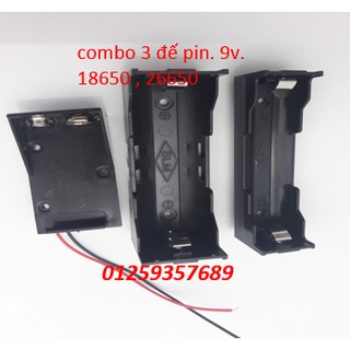 Đế Pin 18650,26650,9V
