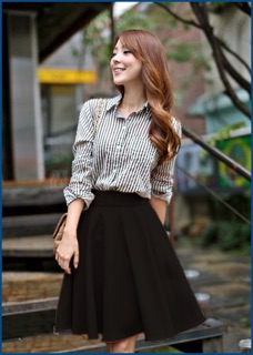 Chân Váy Xòe Vintage Thời Trang