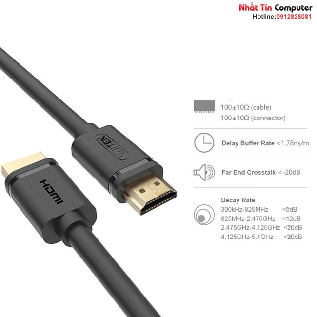 Cáp HDMI 10M Unitek Y-C142M