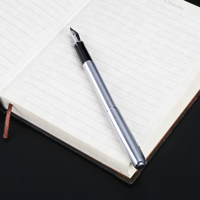 Goo Hero 5020 Bút Máy Bằng Thép Không Gỉ Màu Bạc Ngòi M Tiêu Chuẩn