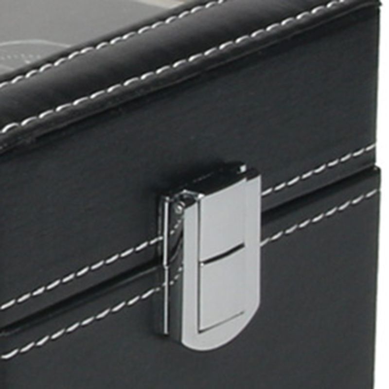 Hộp Đựng Đồng Hồ Dạng Cuộn 3 Ngăn Bằng Da PU Sang Trọng Cho Nam Và Nữ