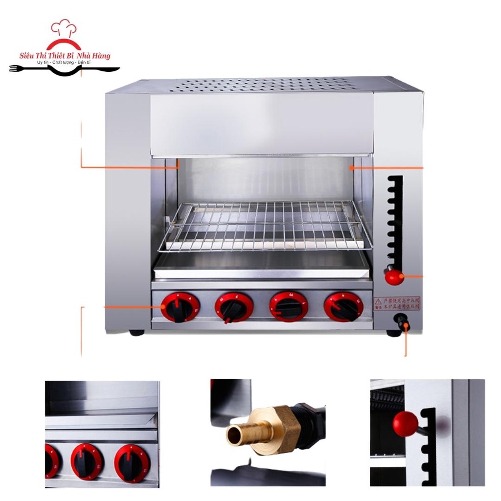 Lò nướng ga 6 đầu đốt  SALAMANDER nhập khẩu chính hãng