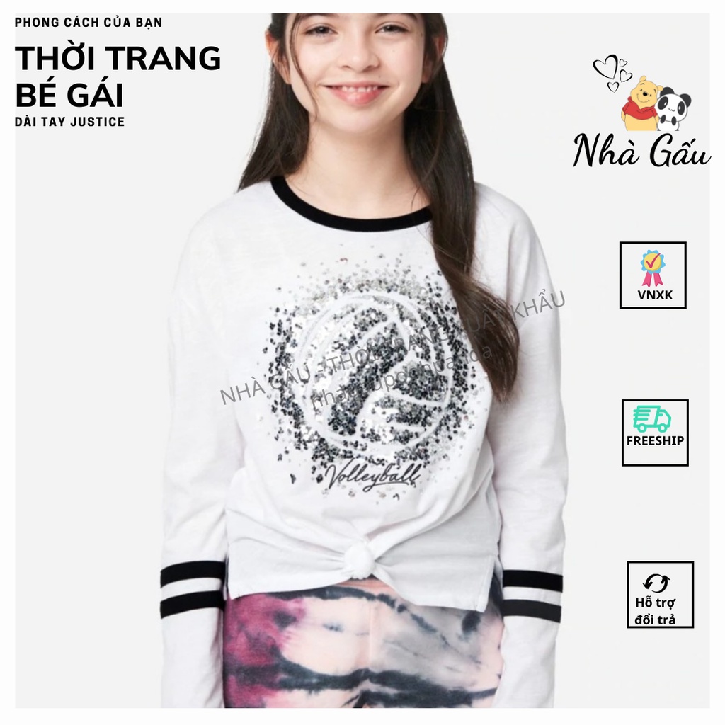 sét 4 áo bé gái tay dài dễ thương