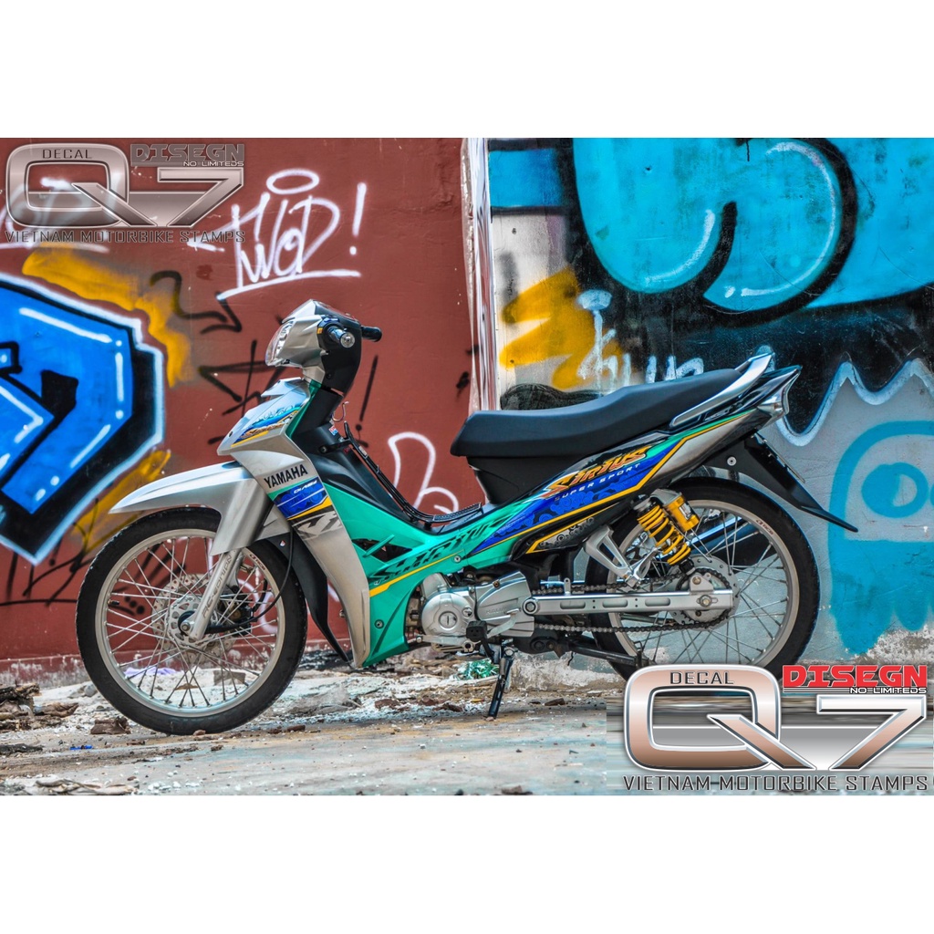 Tem Rời Sirius 110 Bạc Xanh Đen