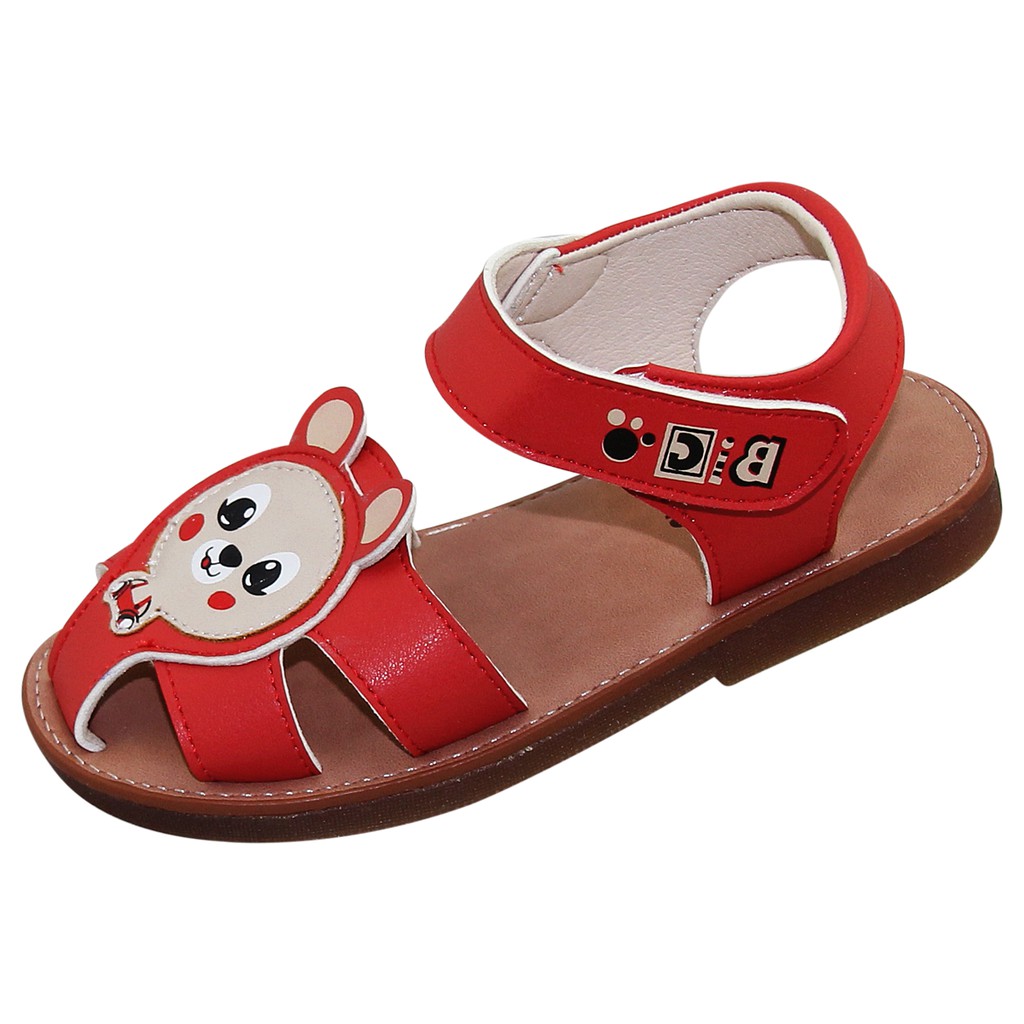 Sandal bé trai - SOBY189 Đỏ - đế bằng