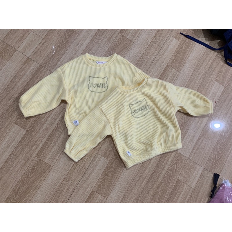 (A211)Áo cotton len lỗi nhẹ bé gái