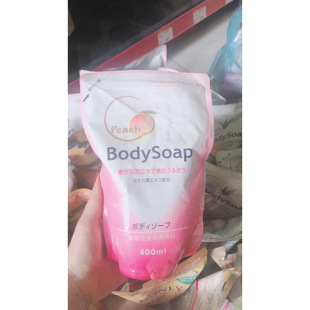 [Xả kho] Sữa tắm hương Đào Peach BodySoap Nhật Bản túi 400ml