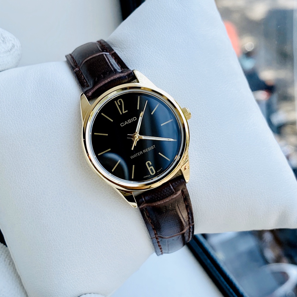 Đồng Hồ Nữ Casio Dây Da LTP-V005GL-1BUDF Chính Hãng