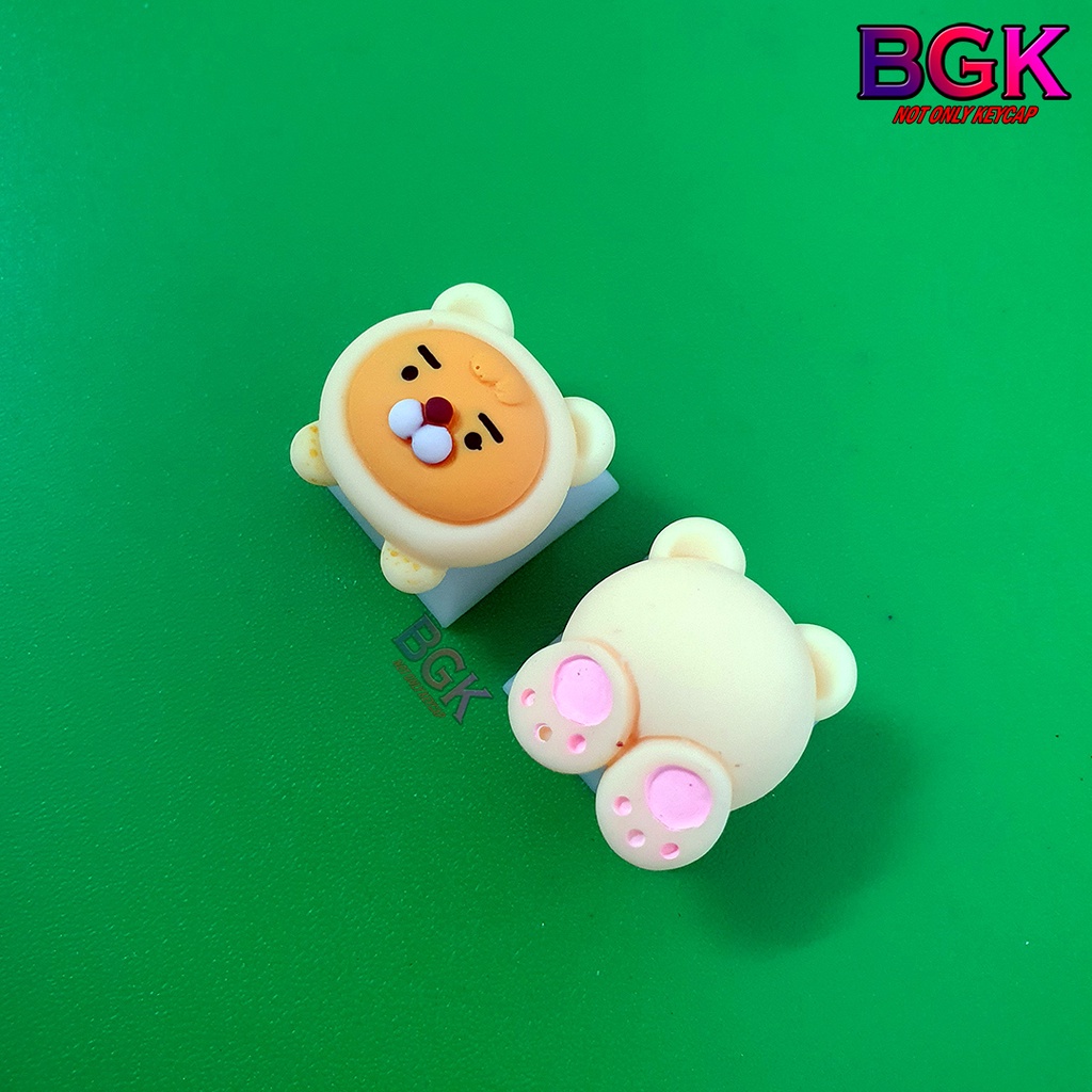 Bộ Keycap 2 Nút Đầu và Mông Sư Tử Cực Cute ( keycap Artisan, keycap phím cơ )