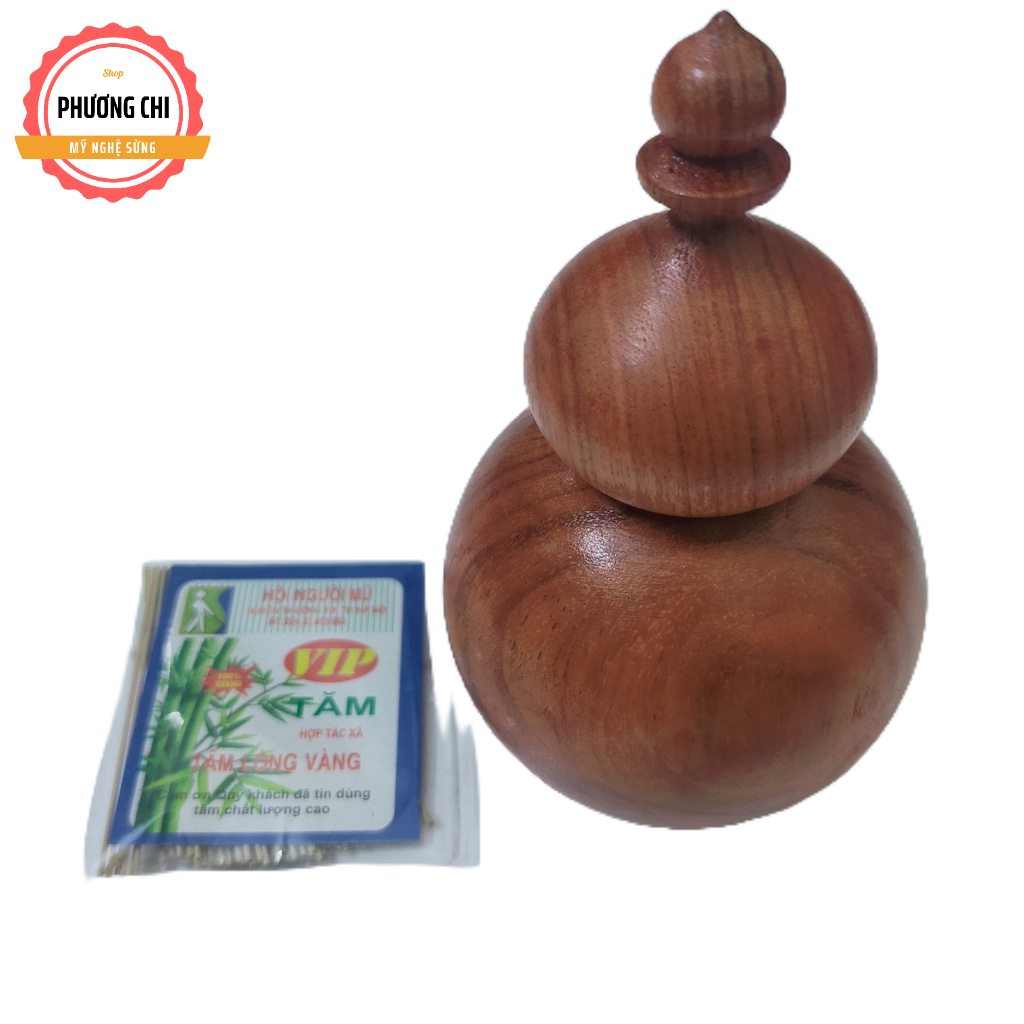 Ống để tăm hồ lô bằng gỗ hương chất lượng tốt | Mỹ nghệ phương chi