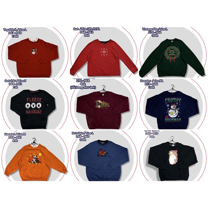 Sweater 2hand [CHỌN MẪU] - Sweater secondhand chọn mẫu | BigBuy360 - bigbuy360.vn