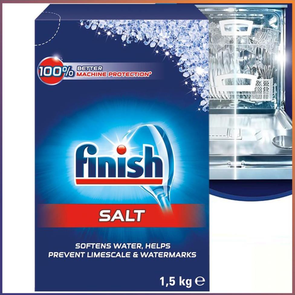 Muối Rửa Chén Finish 1,5kg - Dành Cho Máy Rửa Chén