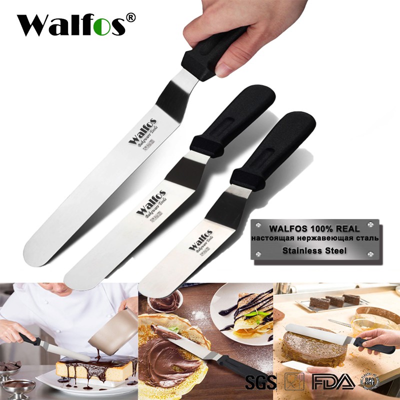 Dao Làm Bánh WALFOS Bằng Thép Không Gỉ Cỡ 15-20-25cm