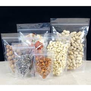 1kg túi zip trong hai mặt kích cỡ 12x19 15x22 18x26 20x28 25x35