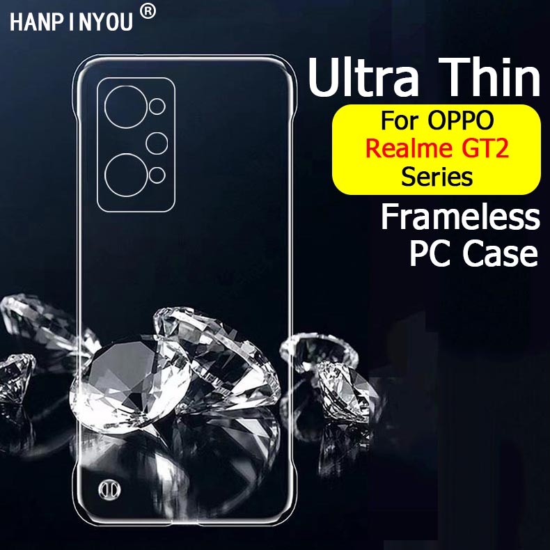 Ốp Điện Thoại PC Cứng Trong Suốt Siêu Mỏng Không Viền Cho OPPO Realme GT2 GT 2 Pro