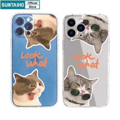 Ốp lưng iphone Ốp điện thoại SUNTAIHO tpu trong suốt thích hợp cho iPhone 7 8 Plus 11 pro max Xr Xs max 12pro max 12 mini 13pro max 13