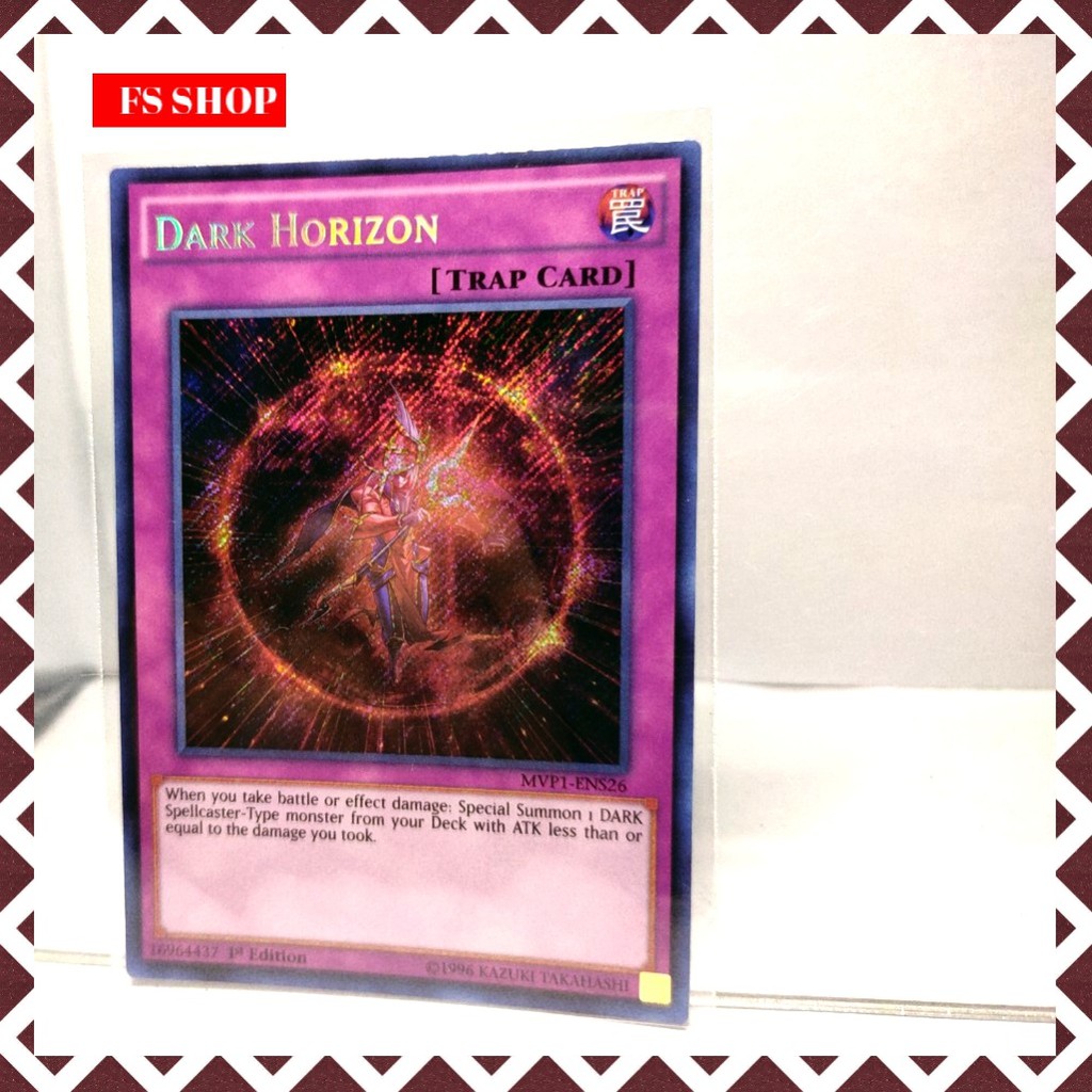 Thẻ bài Yugioh cạm bẫy - Dark Horizon (Secret Rare)-Thẻ bài chính hãng