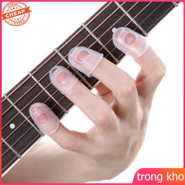 Set 5 vỏ bọc ngón tay chống trượt giảm đau khi chơi đàn guitar điện/ guitar acoustic/ ukulele
