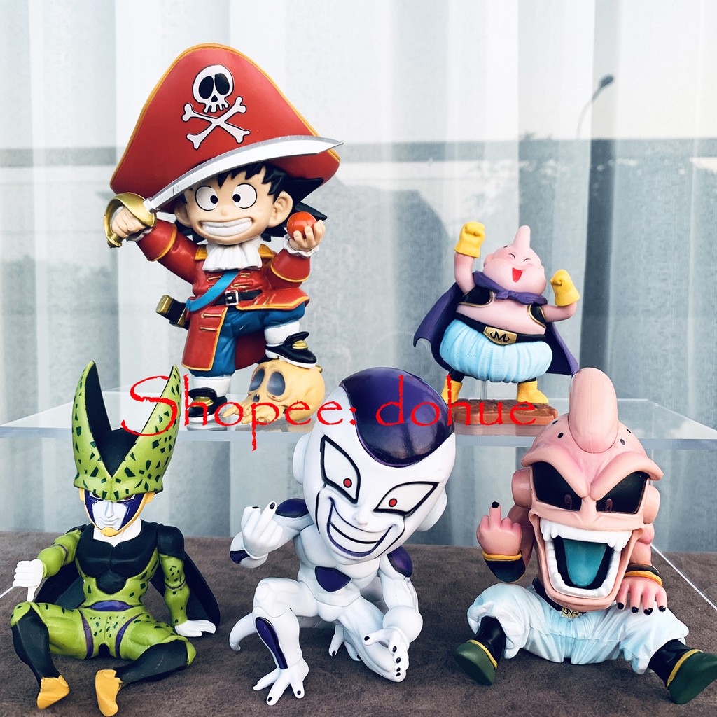 Mô hình Dragon Ball - Songoku, Ma Bư, Majin Buu, Frieza, Cell chibi dễ thương